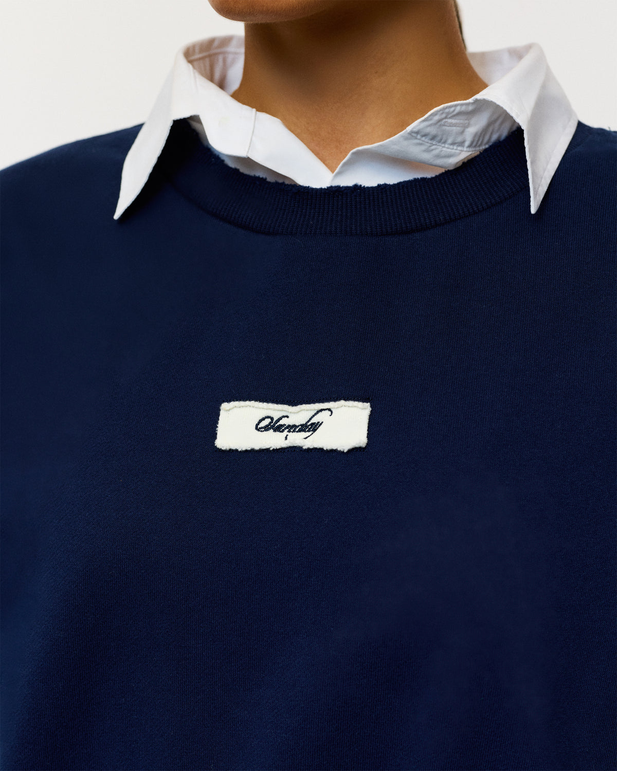 heavyweight distressed crewneck