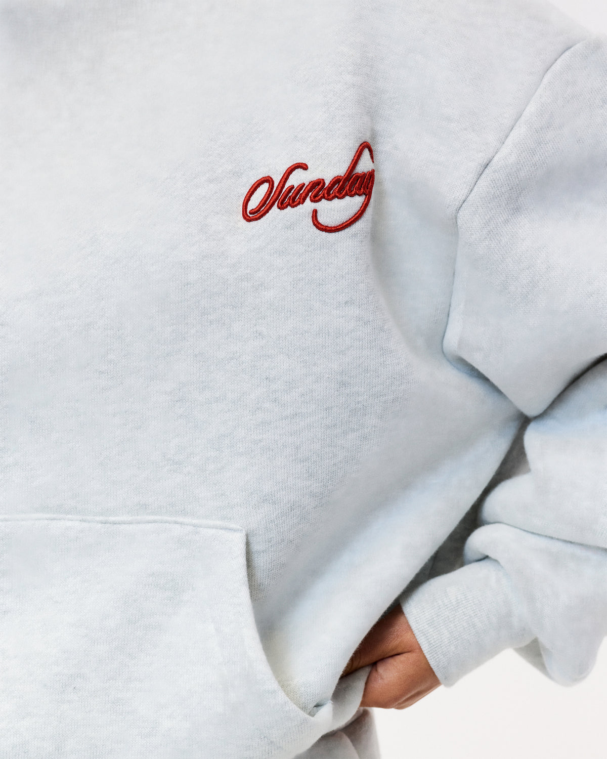 heavyweight cursive hoodie
