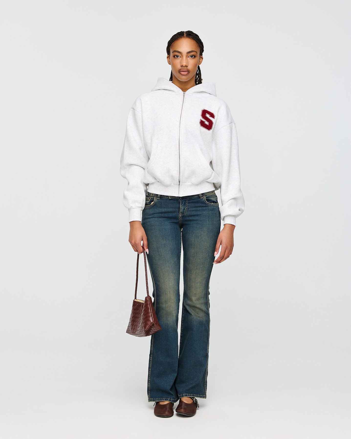 heavyweight varsity zip-up