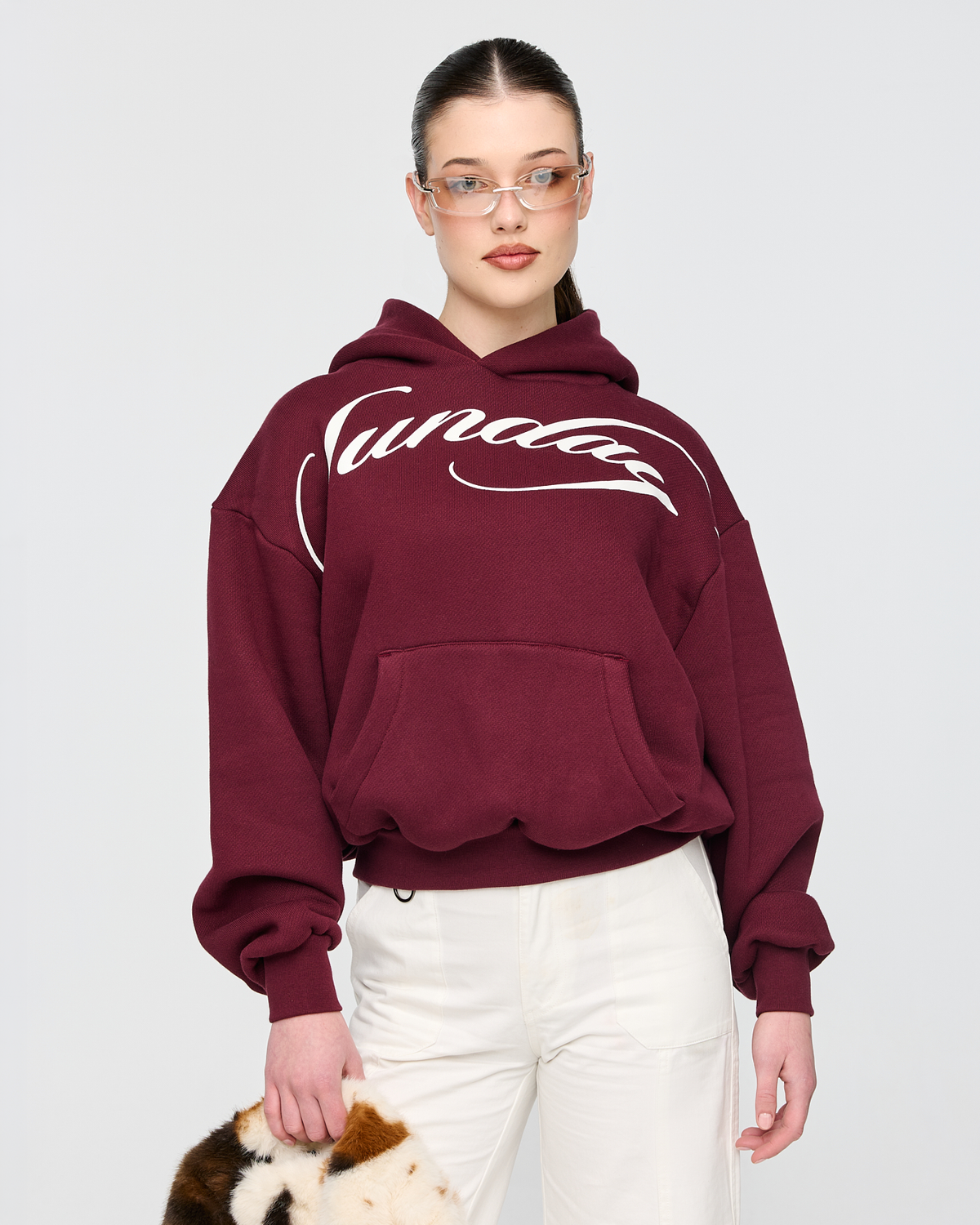 heavyweight calligraphy hoodie