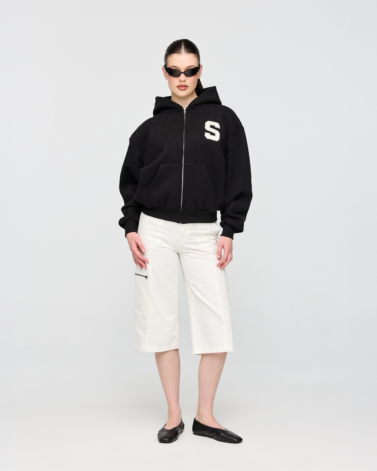 heavyweight varsity zip-up