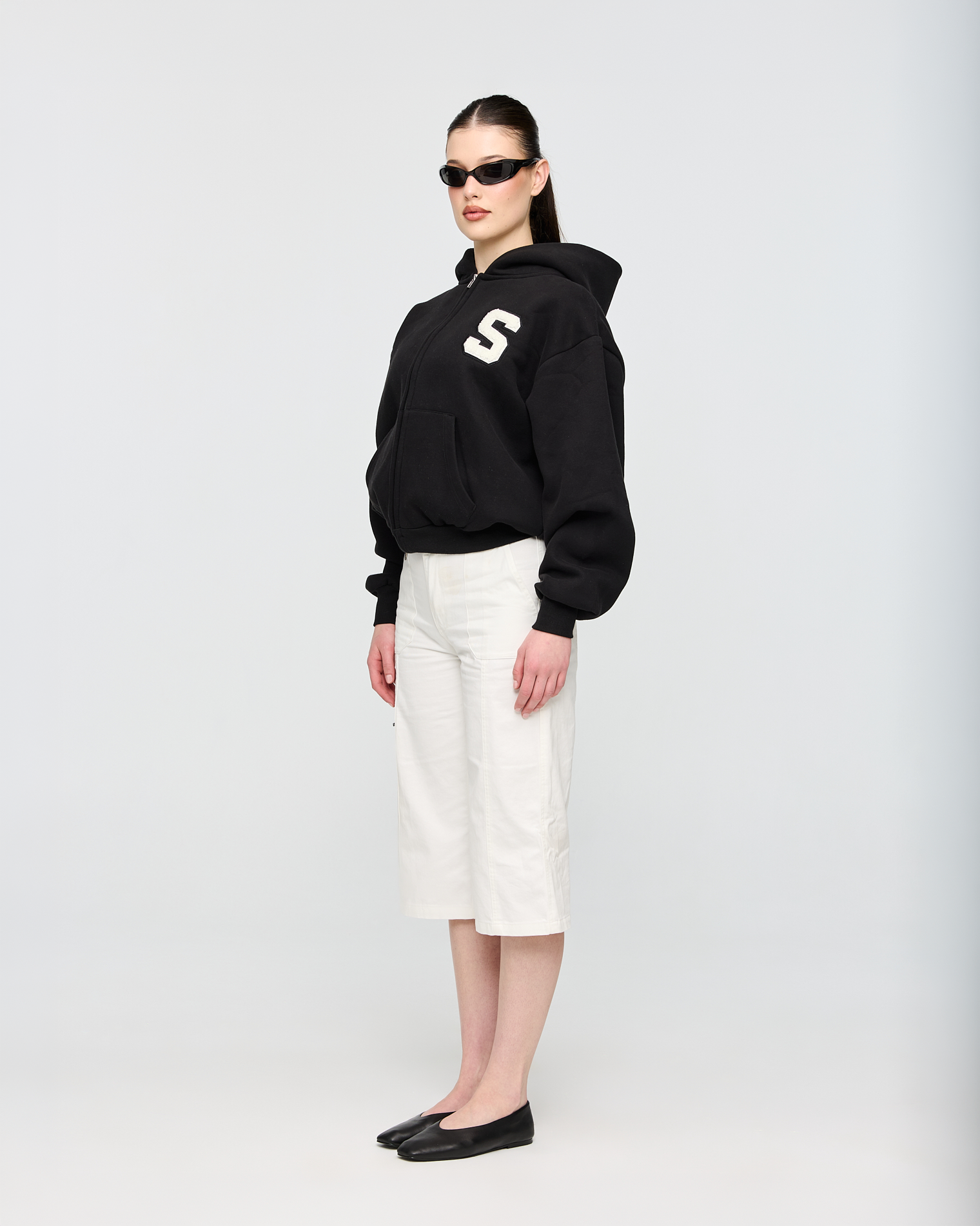 heavyweight varsity zip-up