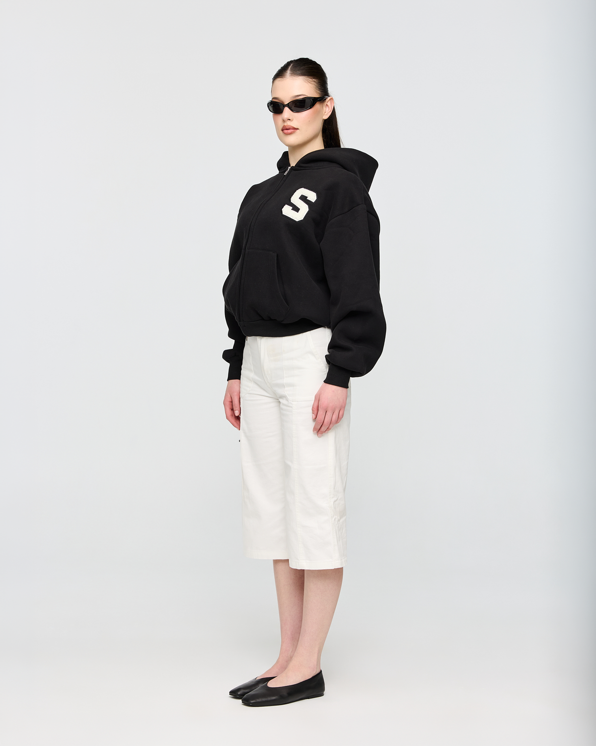 heavyweight varsity zip-up