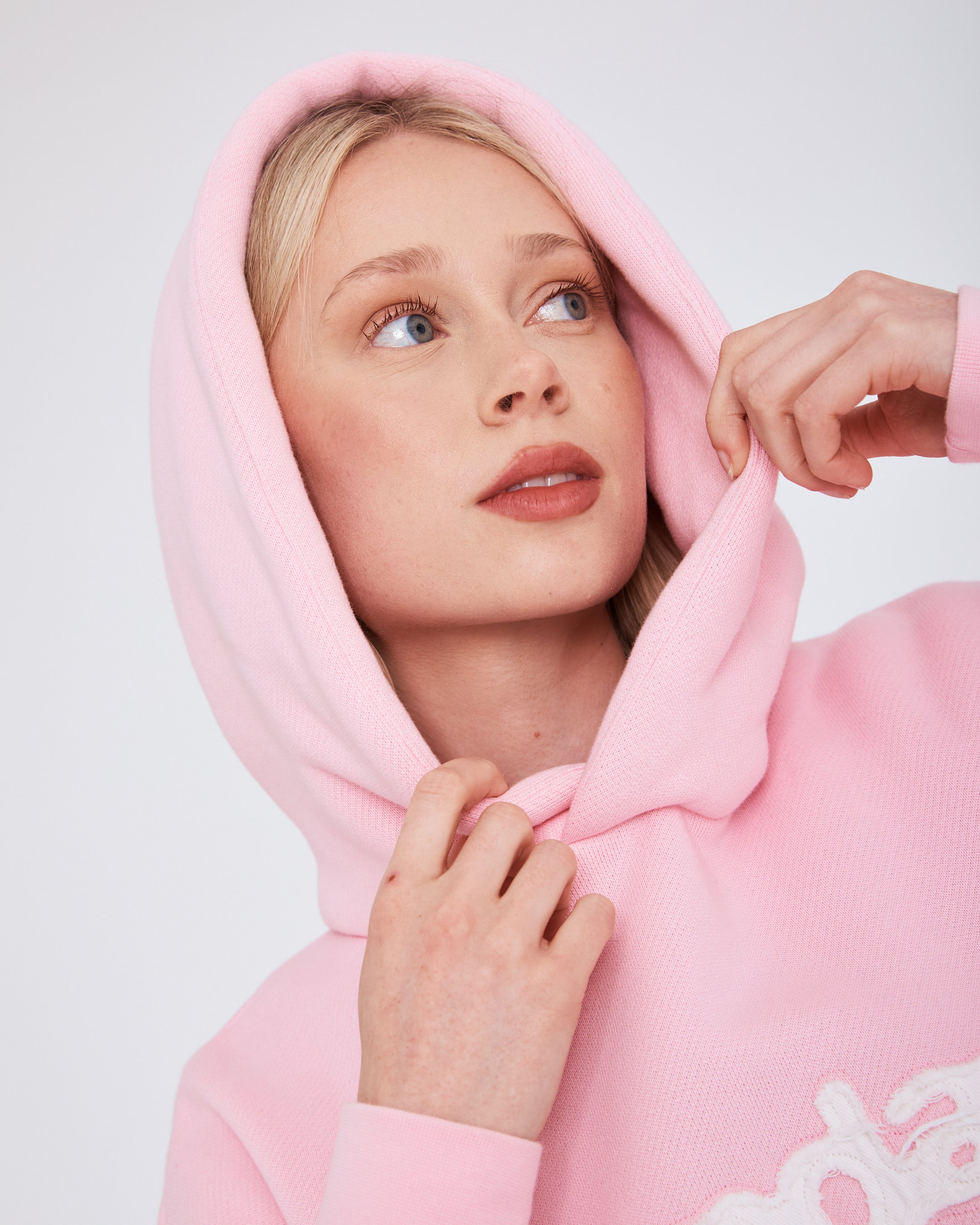 heavyweight appliqué hoodie