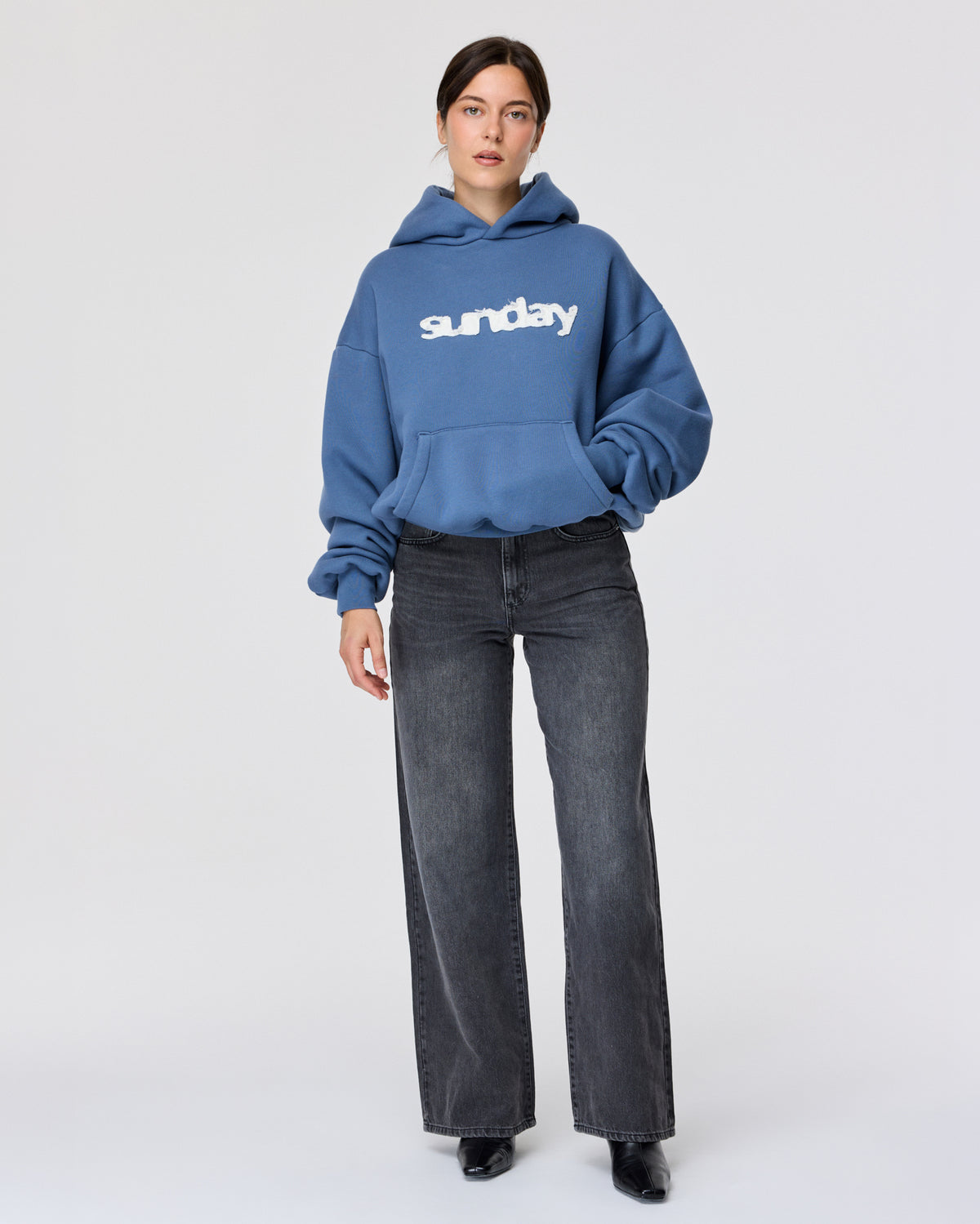 heavyweight appliqué hoodie