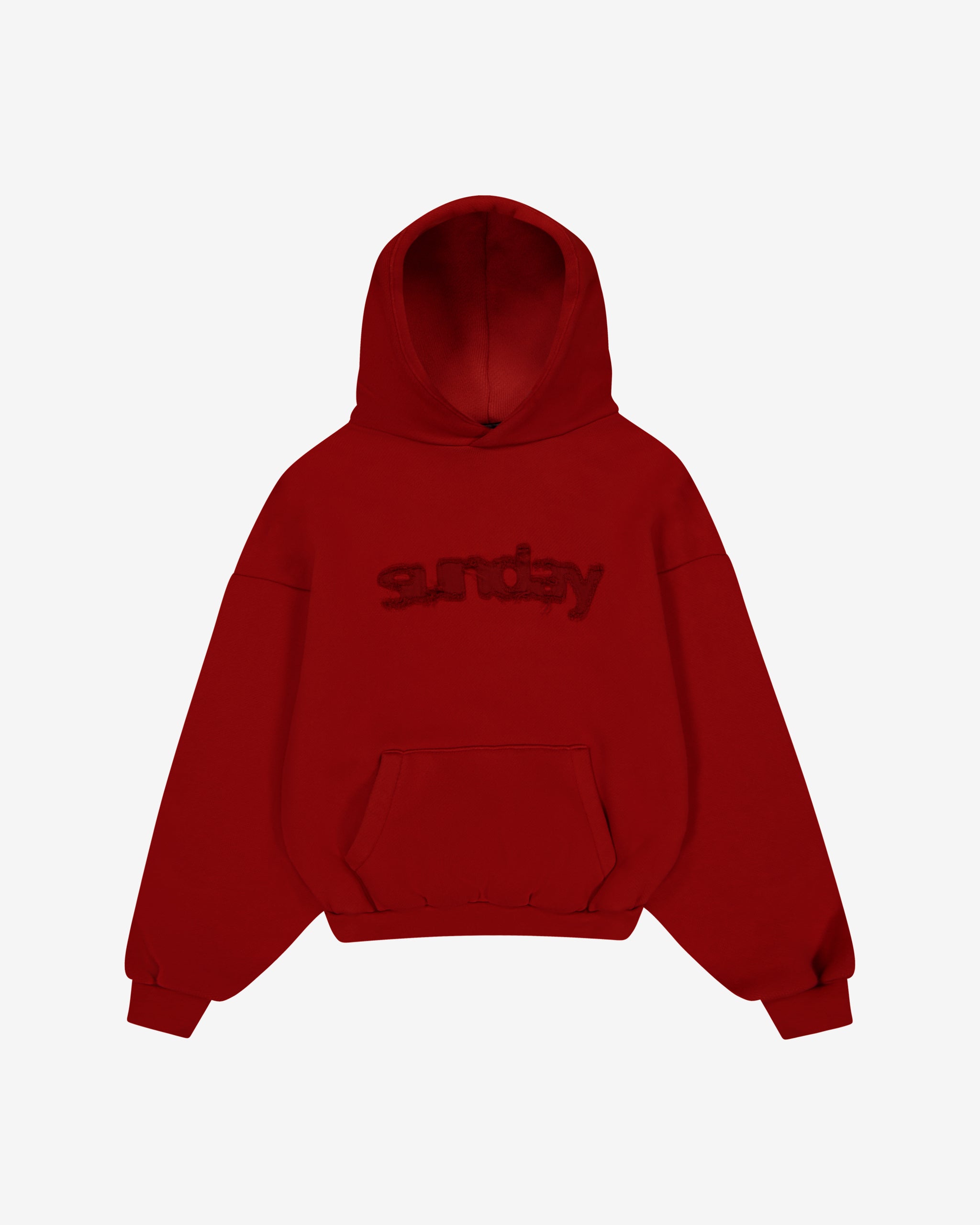 heavyweight appliqué hoodie