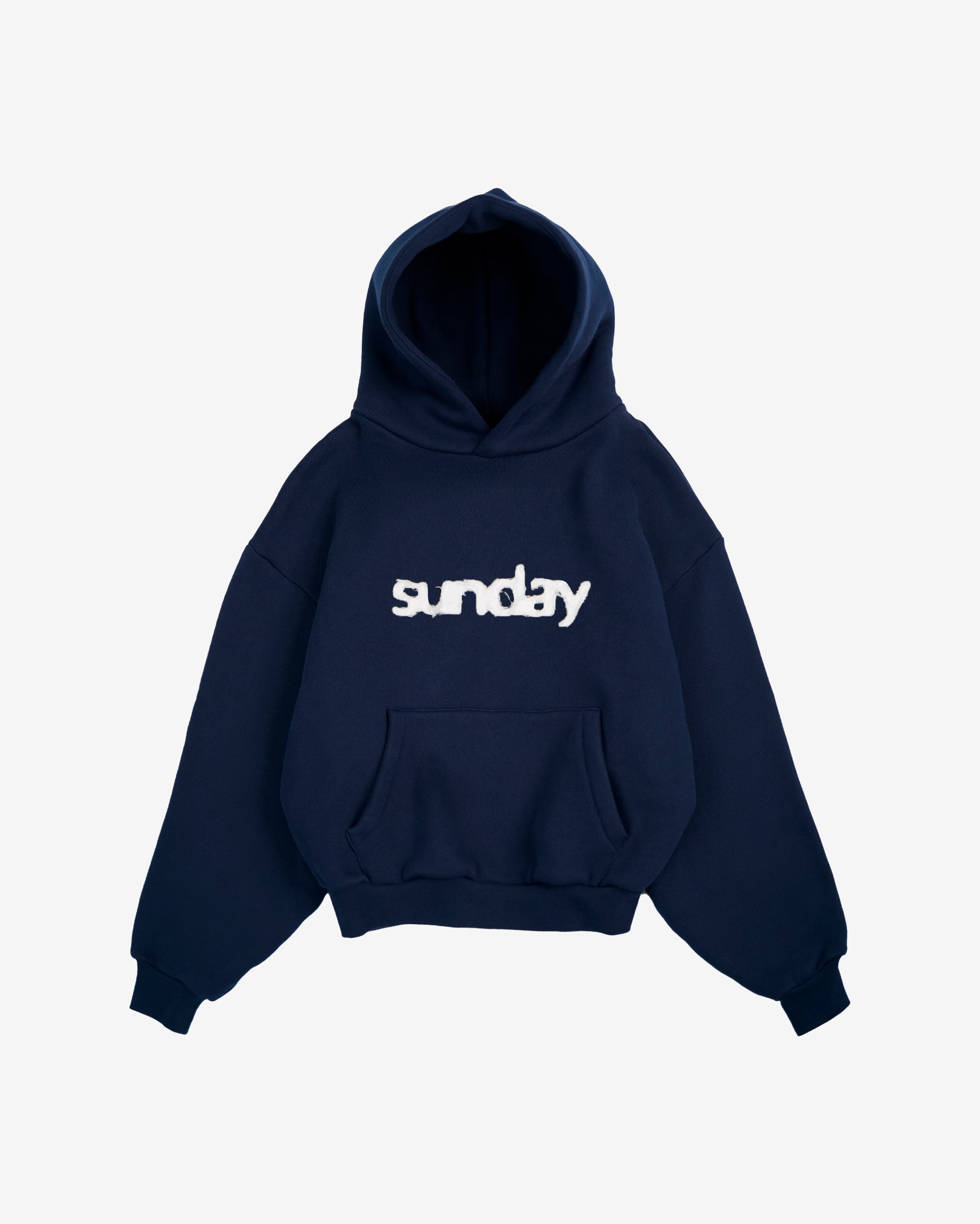 heavyweight appliqué hoodie