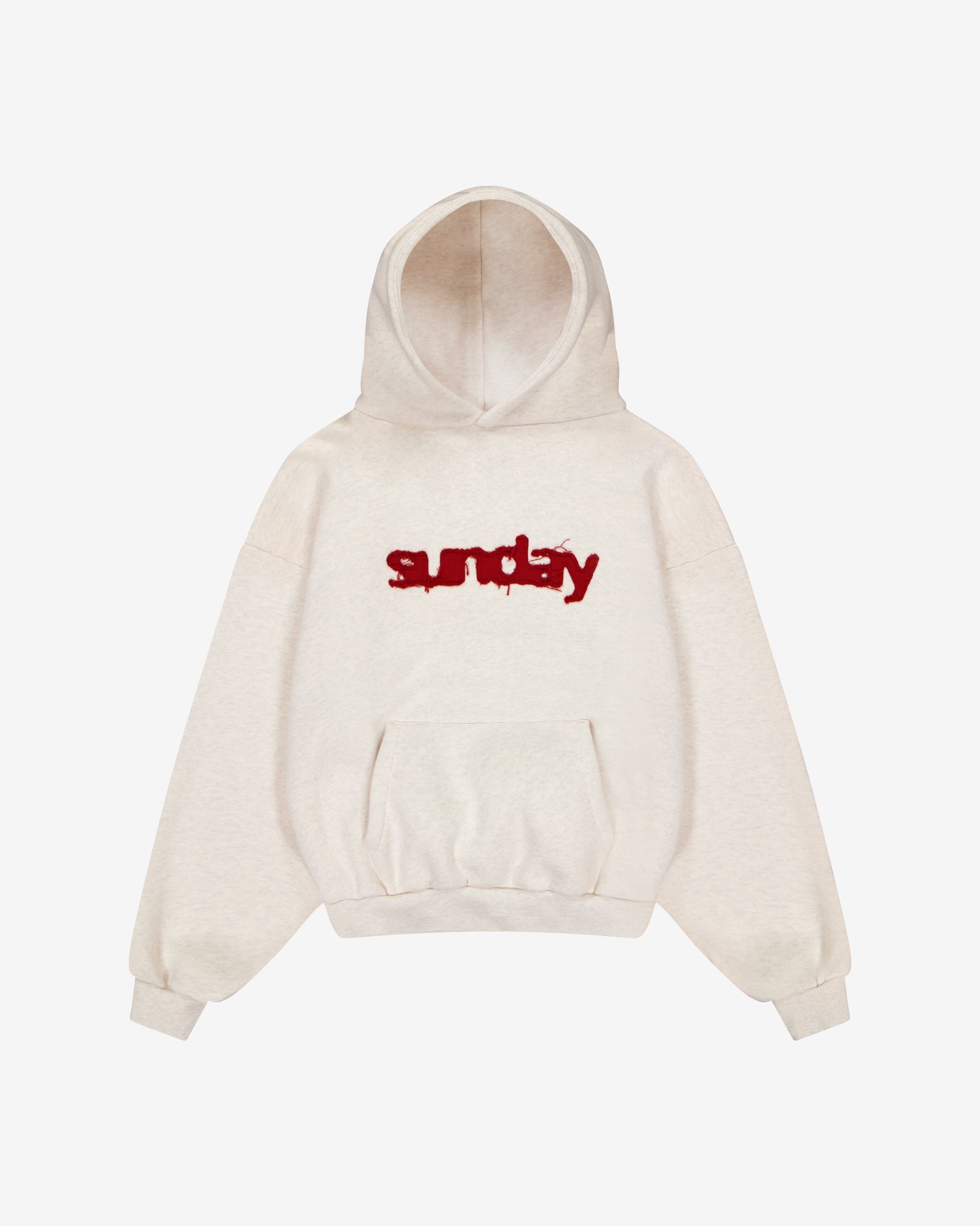 heavyweight appliqué hoodie