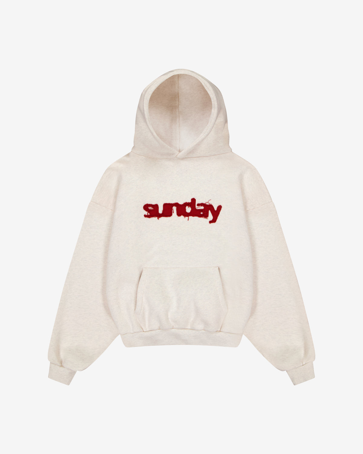 heavyweight appliqué hoodie
