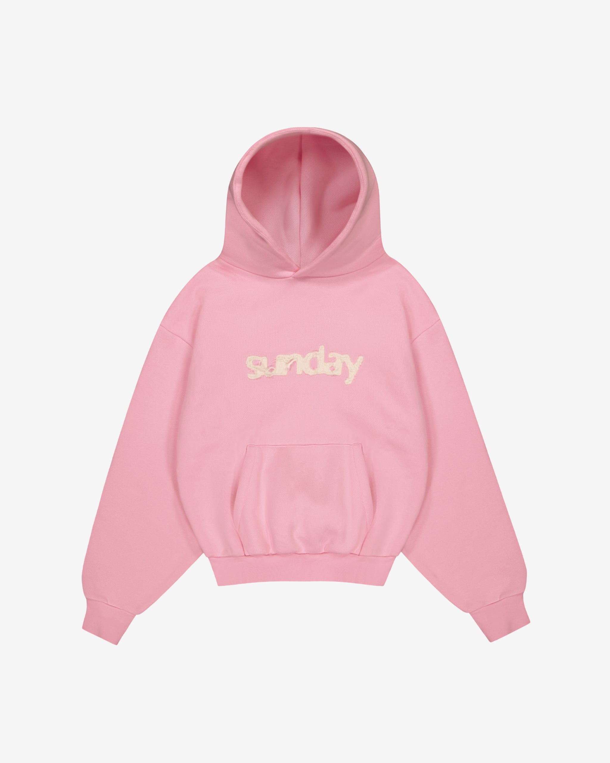 heavyweight appliqué hoodie