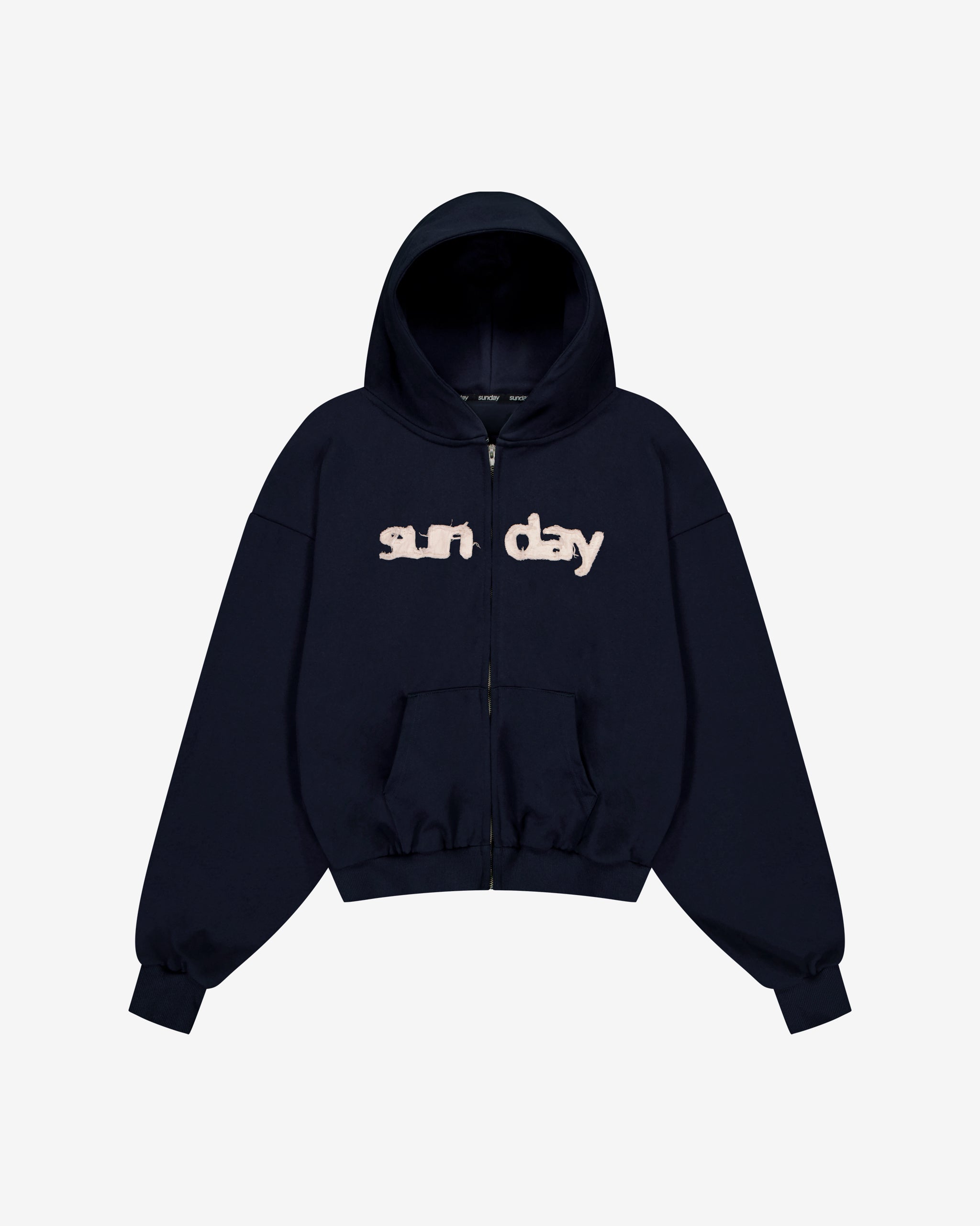 heavyweight appliqué zip-up 2.0