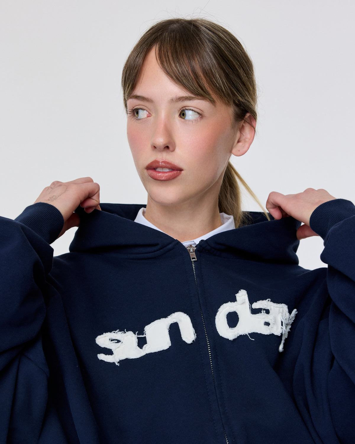 heavyweight appliqué zip-up 2.0