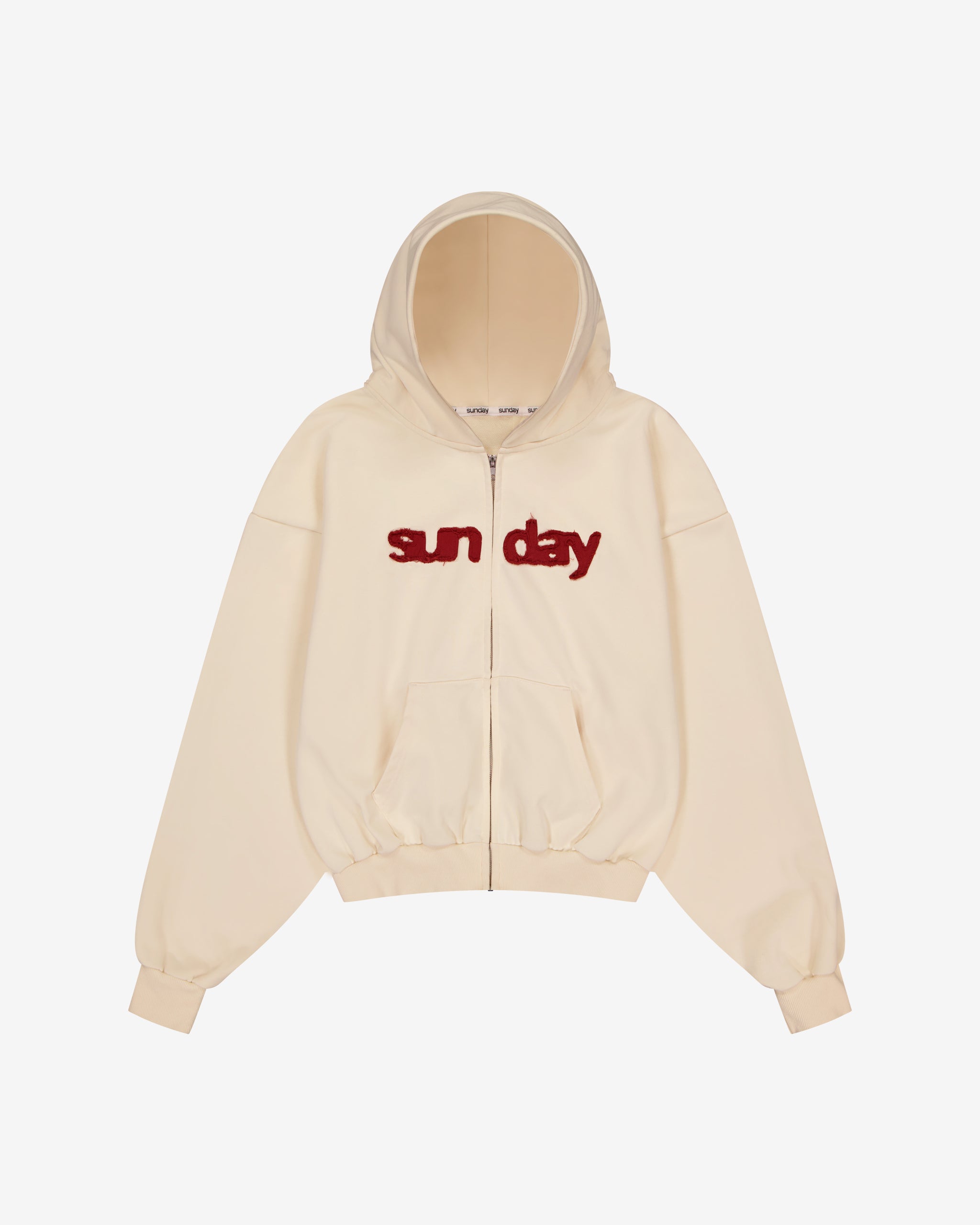 heavyweight appliqué zip-up 2.0