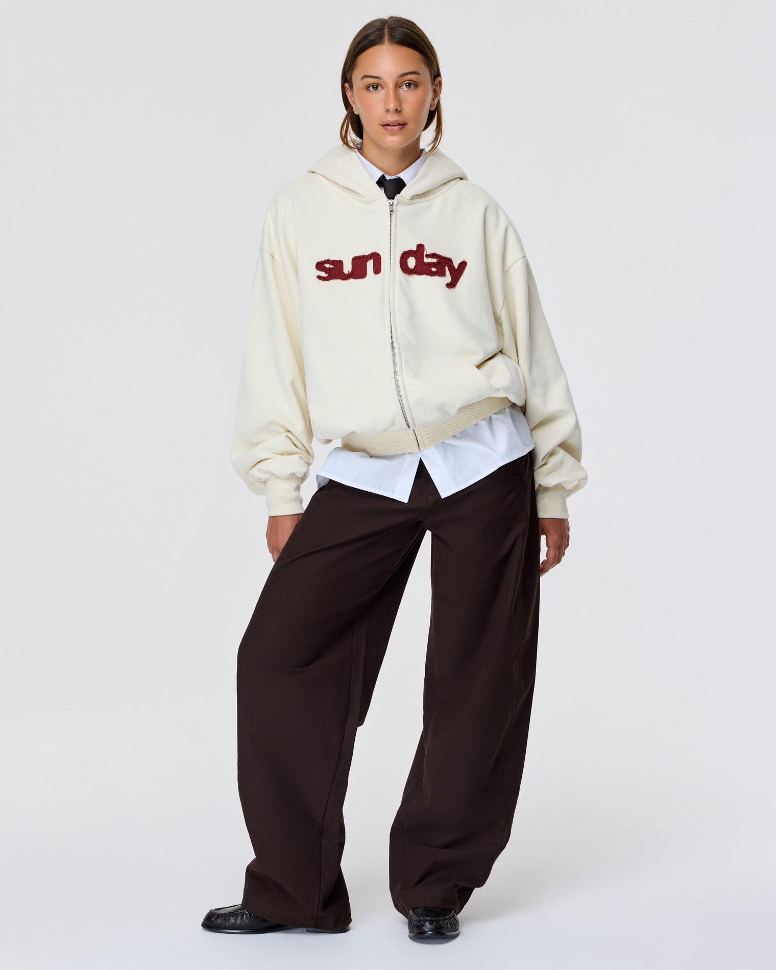 heavyweight appliqué zip-up 2.0