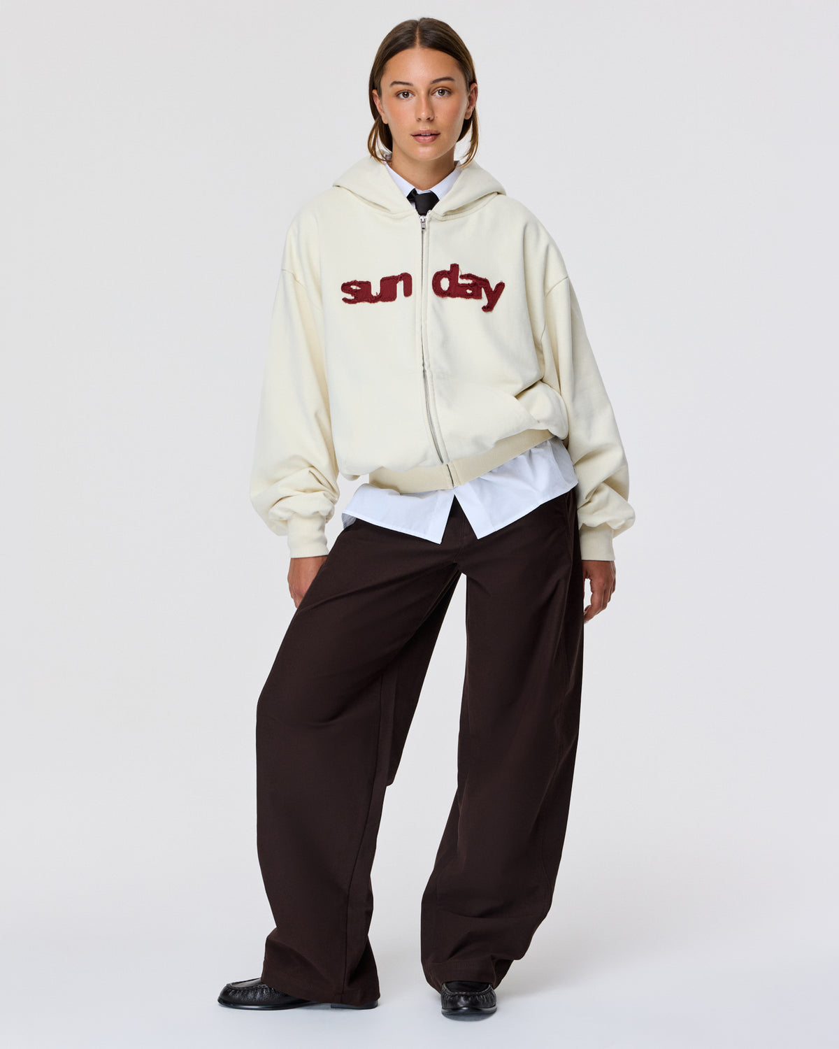 heavyweight appliqué zip-up 2.0