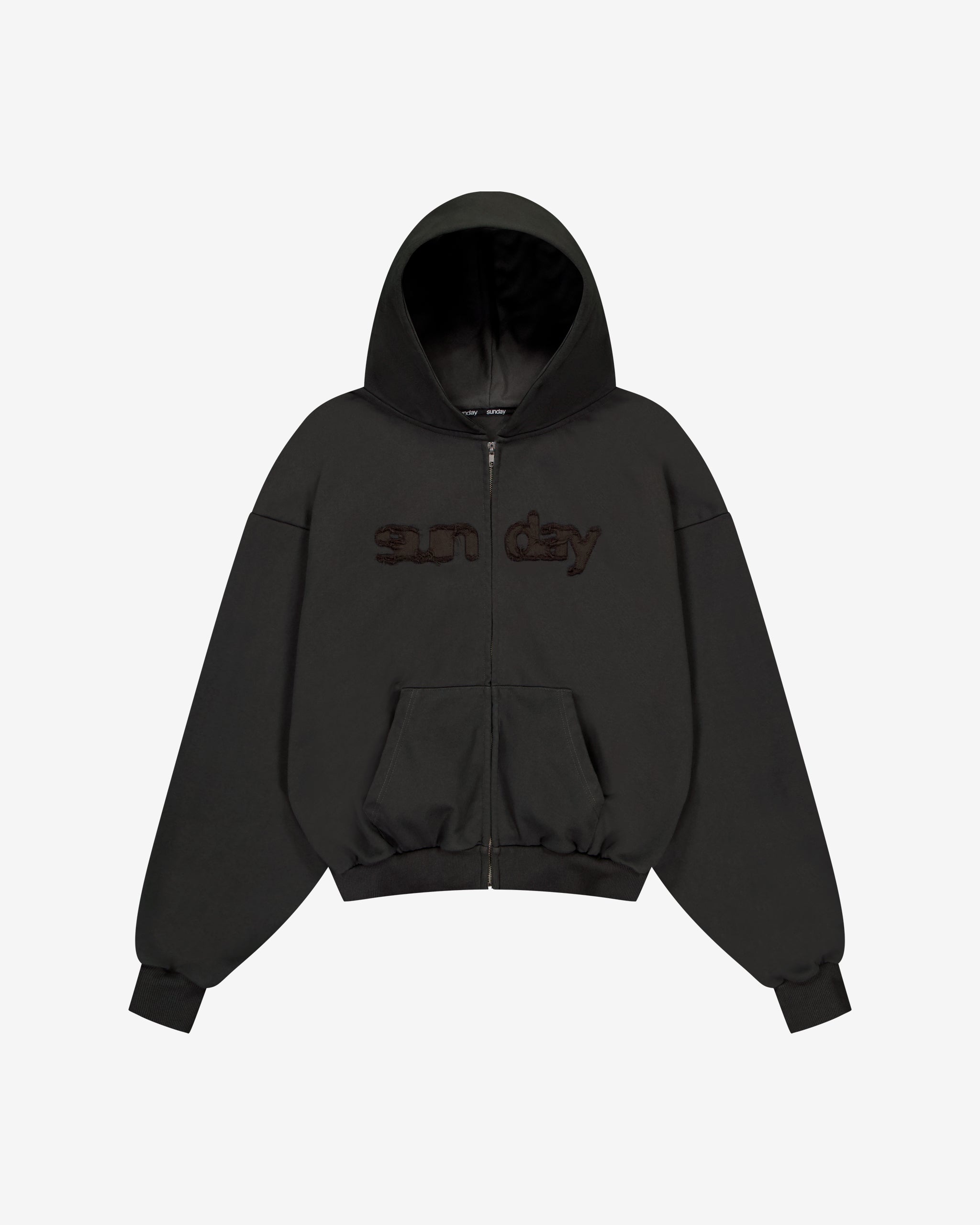 heavyweight appliqué zip-up 2.0