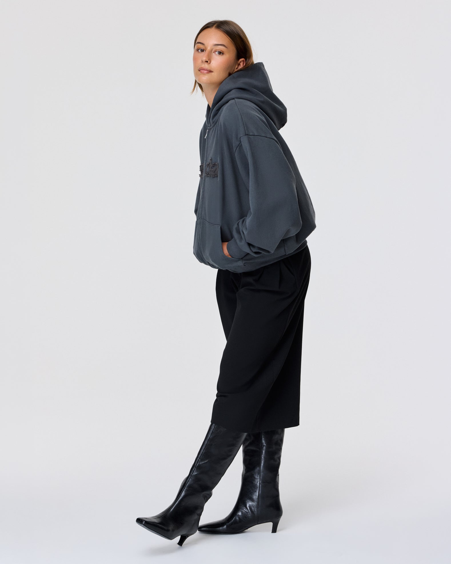 heavyweight appliqué zip-up 2.0