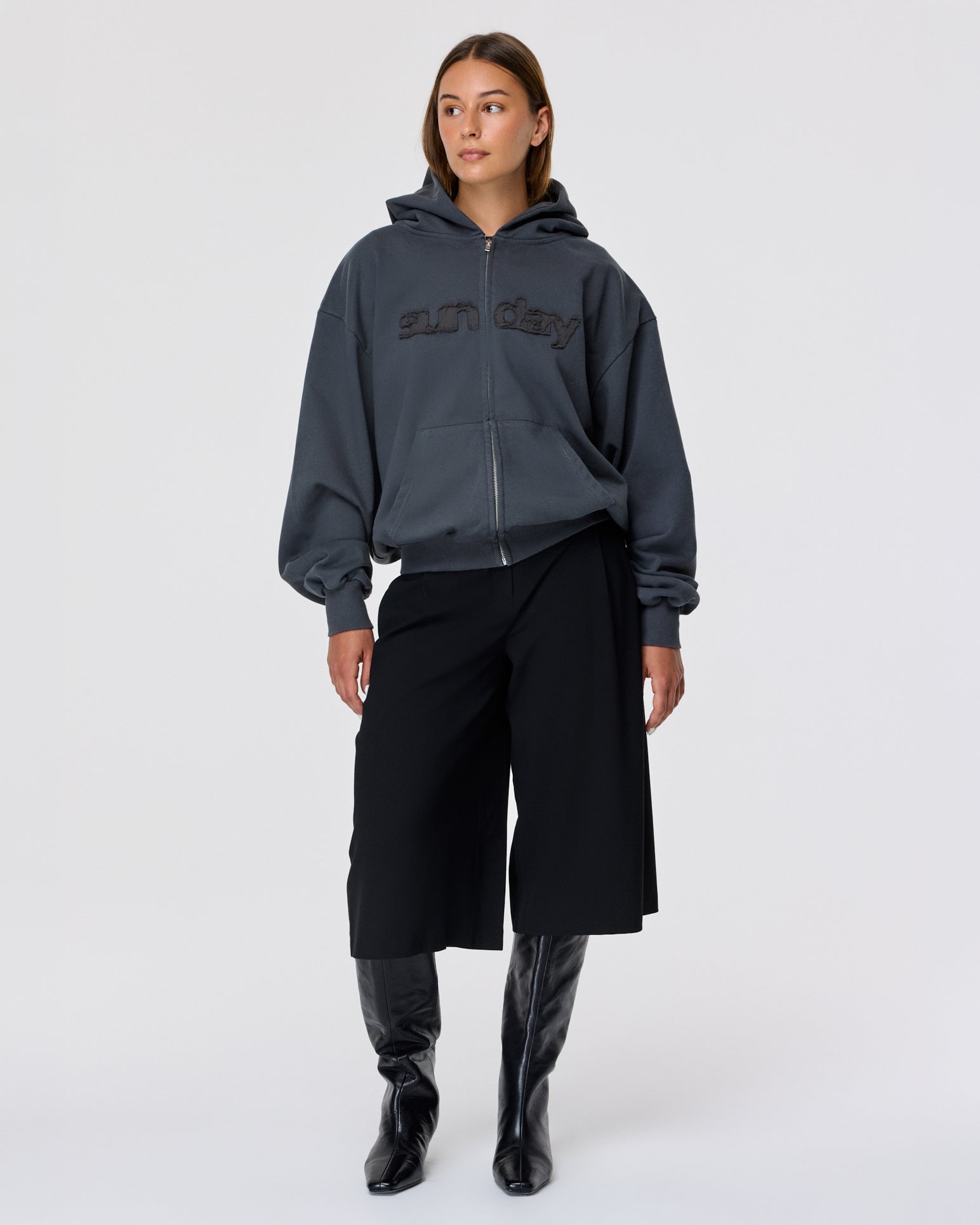 heavyweight appliqué zip-up 2.0