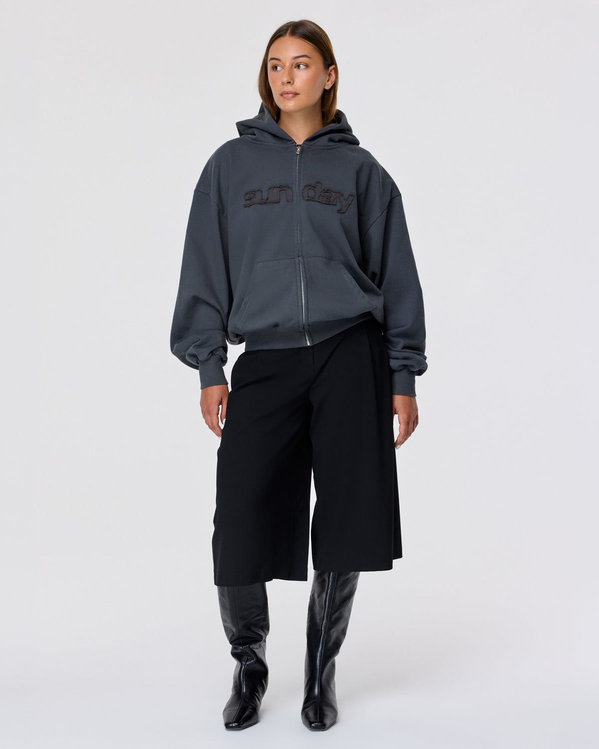 heavyweight appliqué zip-up 2.0