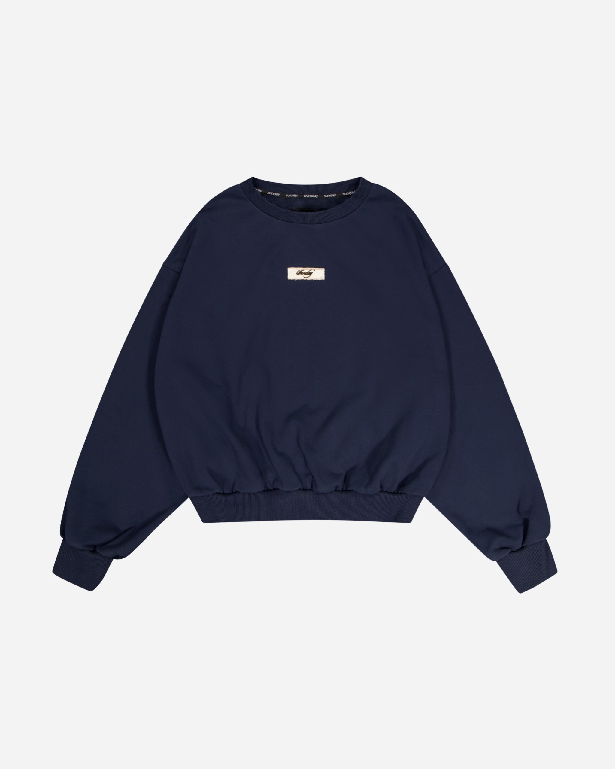 heavyweight distressed crewneck