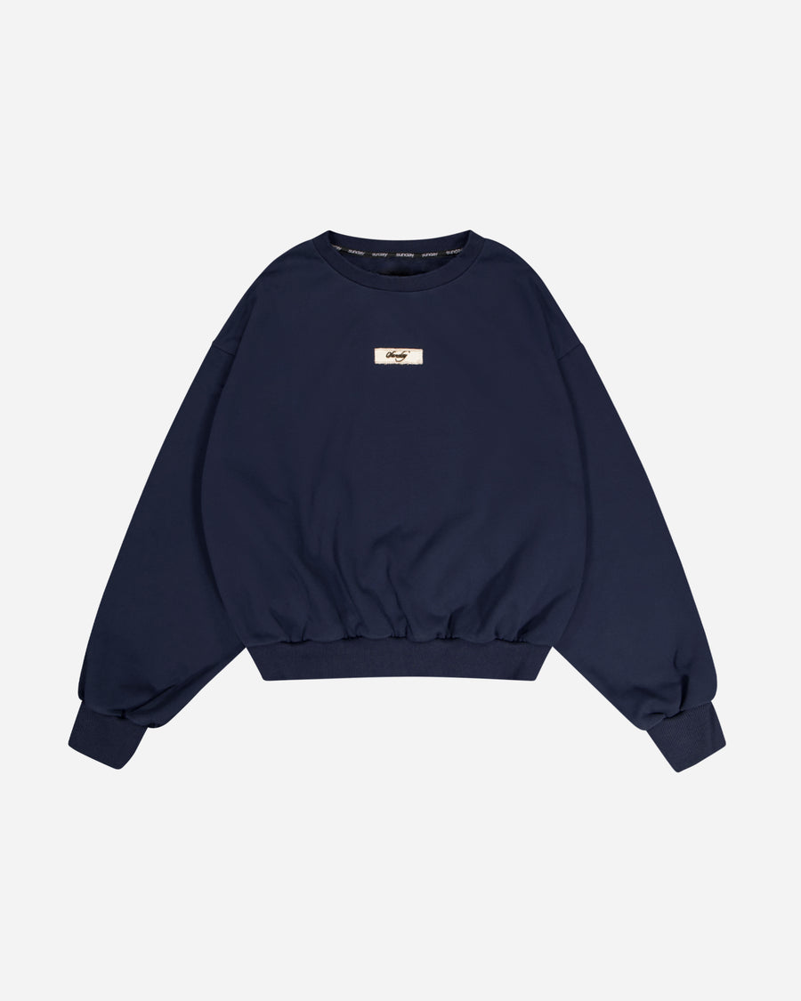 heavyweight distressed crewneck