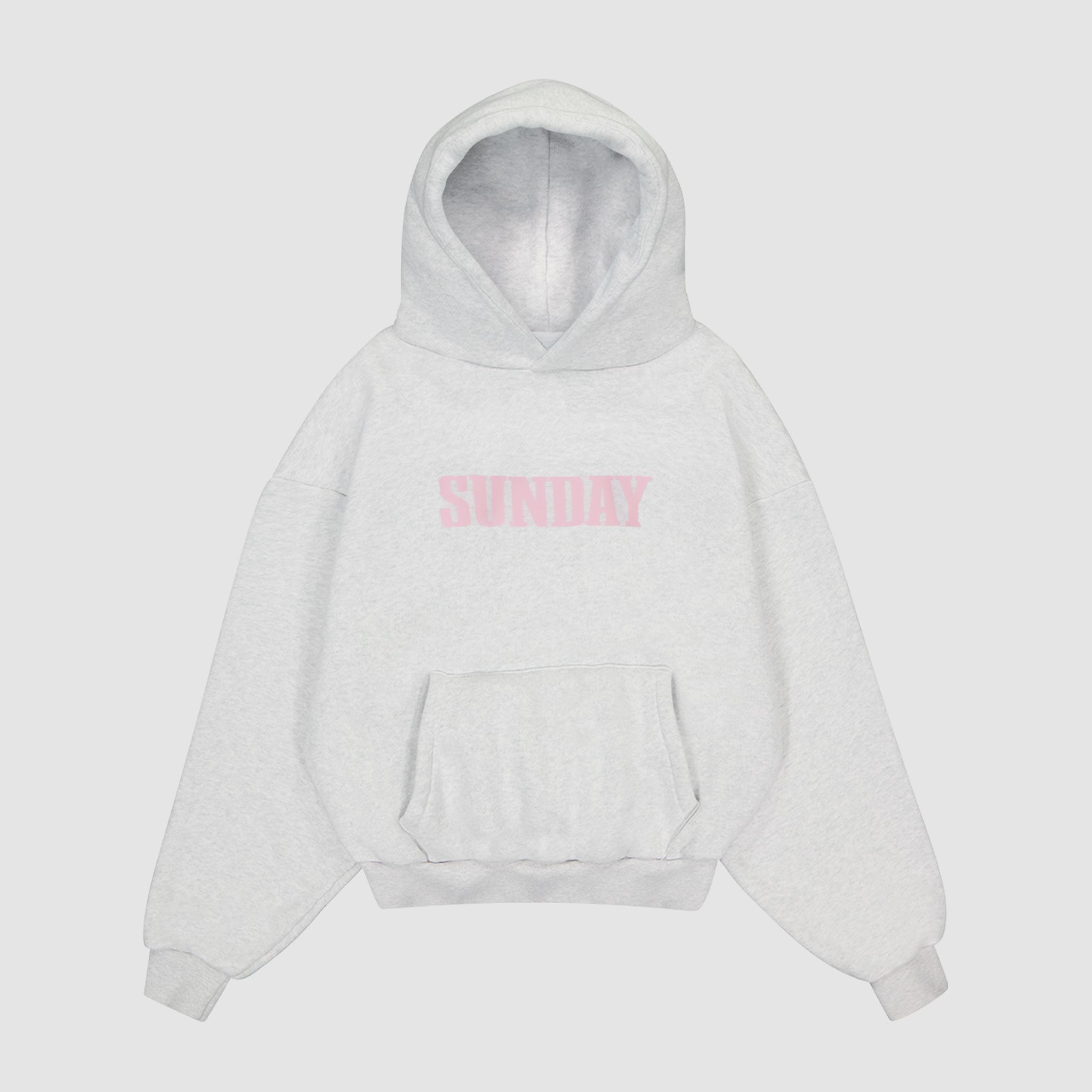 heavyweight headline hoodie - grey