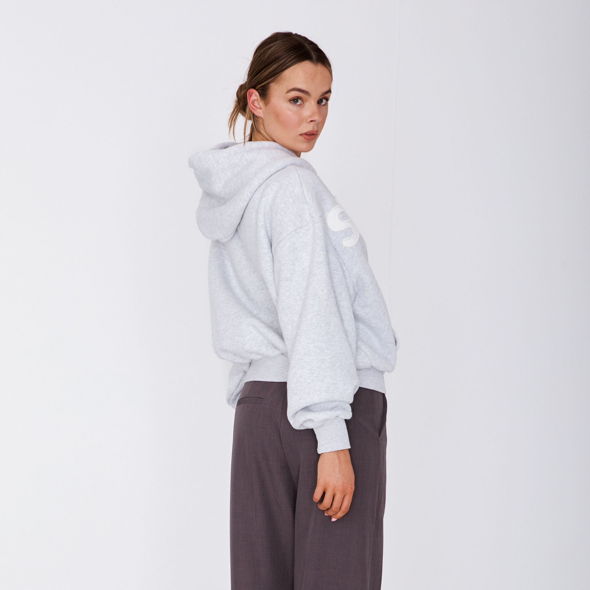 heavyweight billboard hoodie - grey