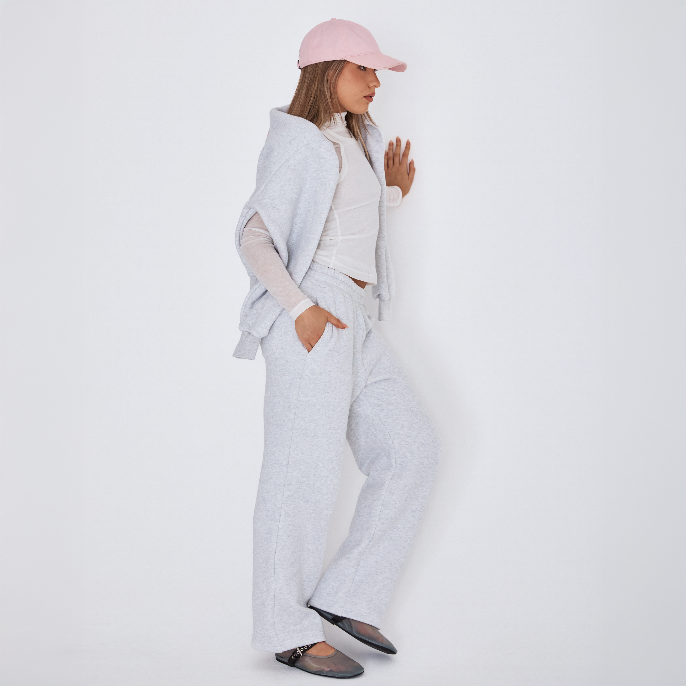 heavyweight straight leg tracks - grey