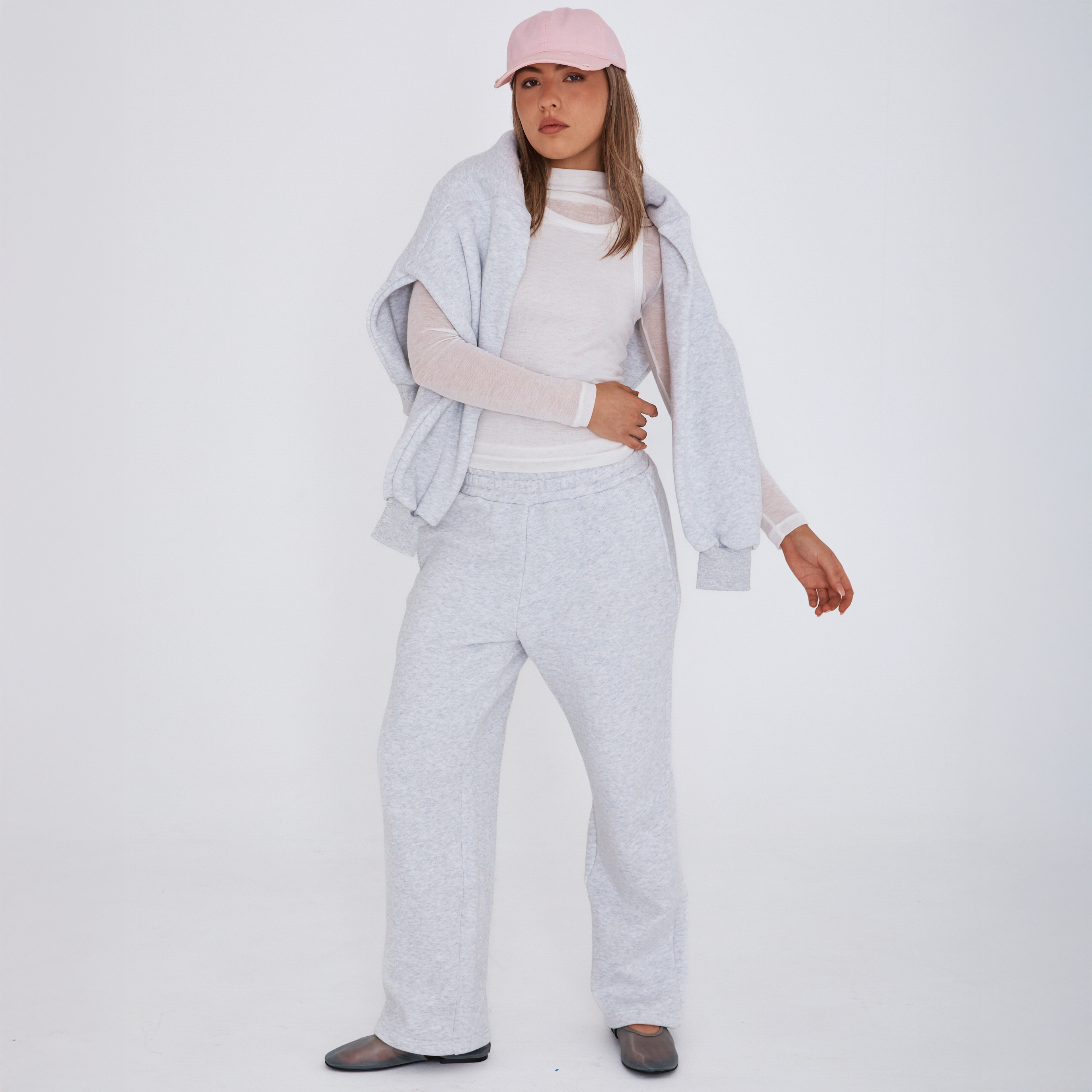 heavyweight straight leg tracks - grey