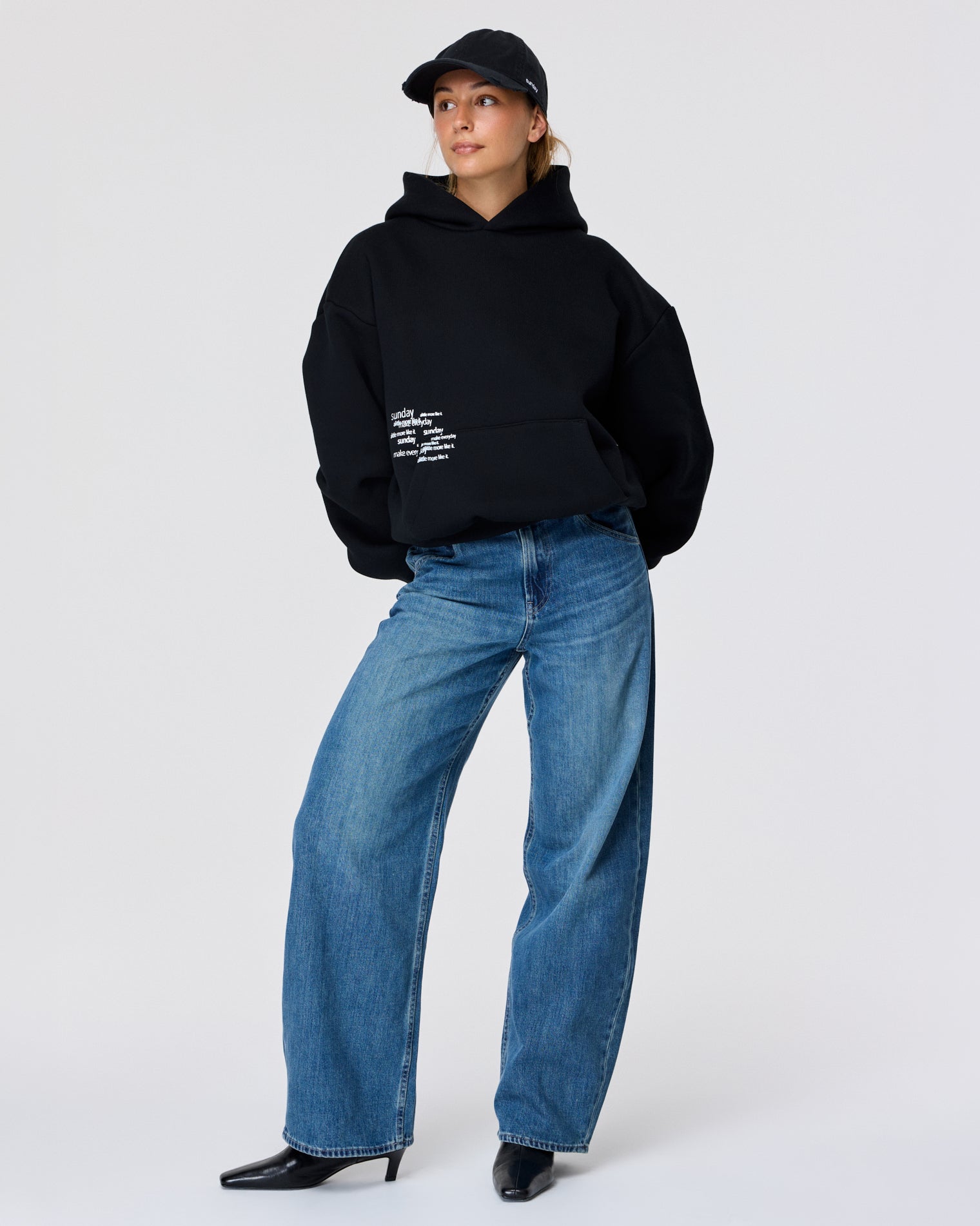 heavyweight typewriter hoodie