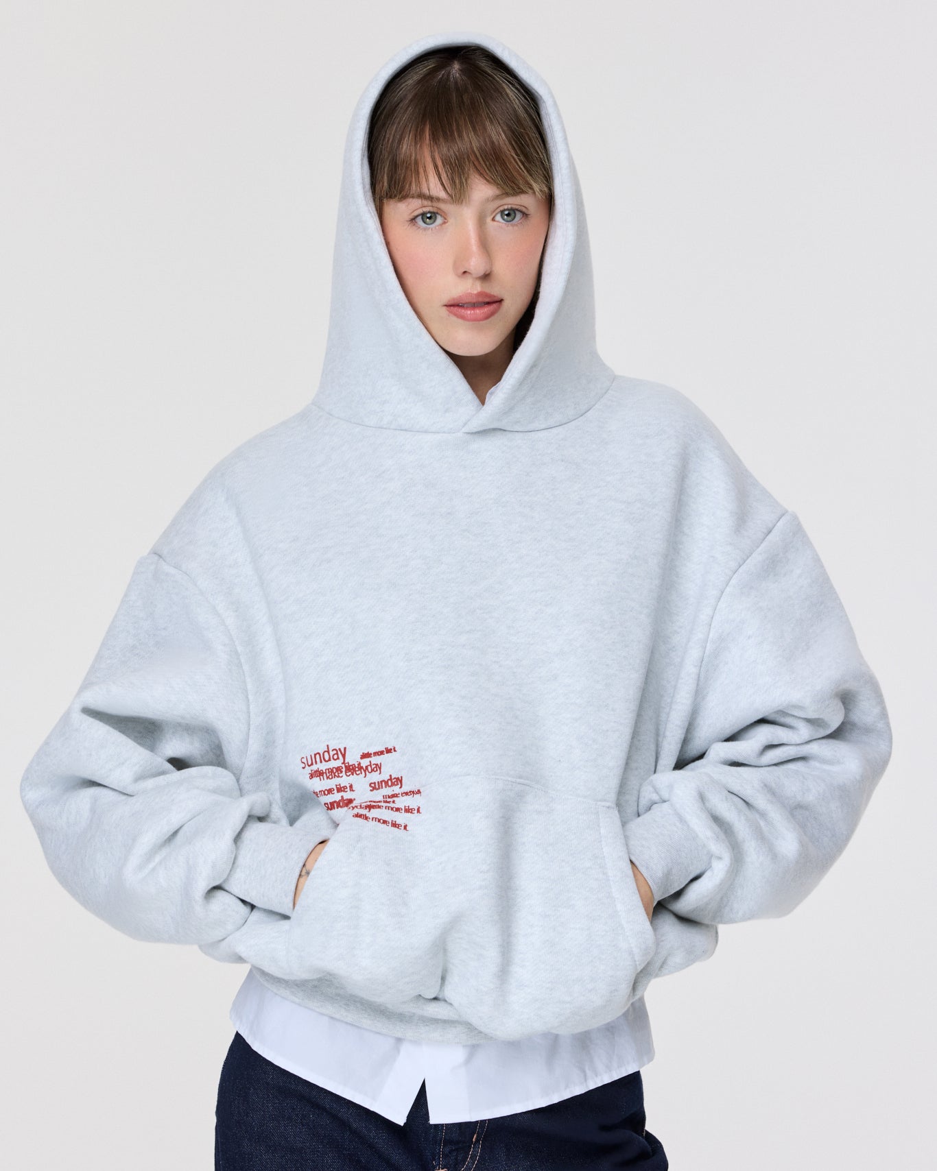 heavyweight typewriter hoodie