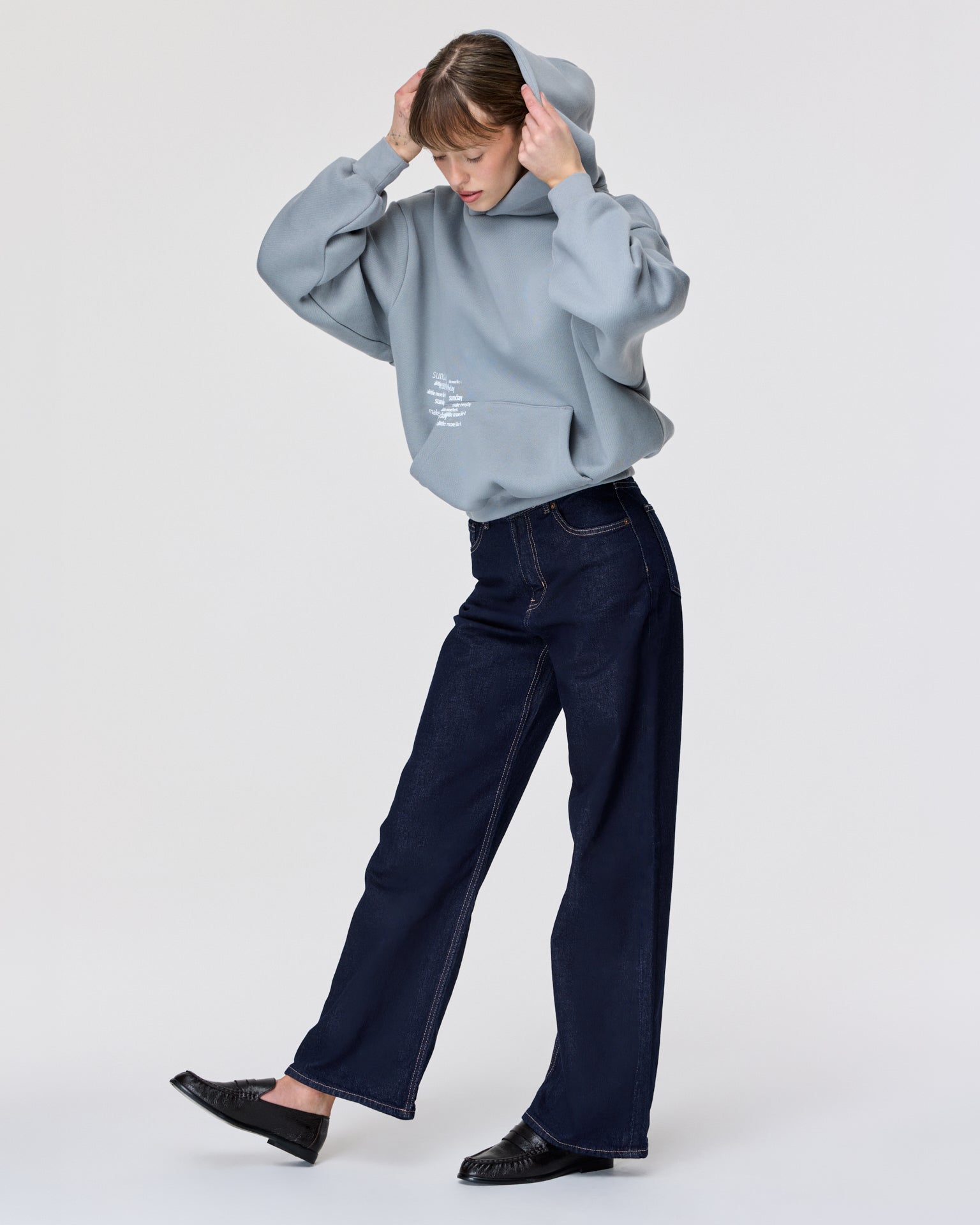 heavyweight typewriter hoodie