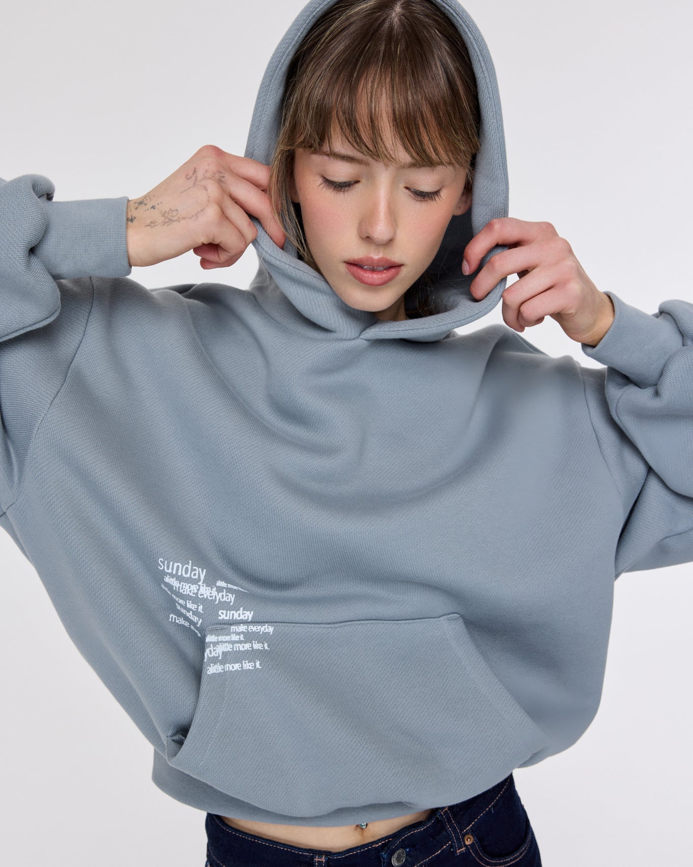 heavyweight typewriter hoodie