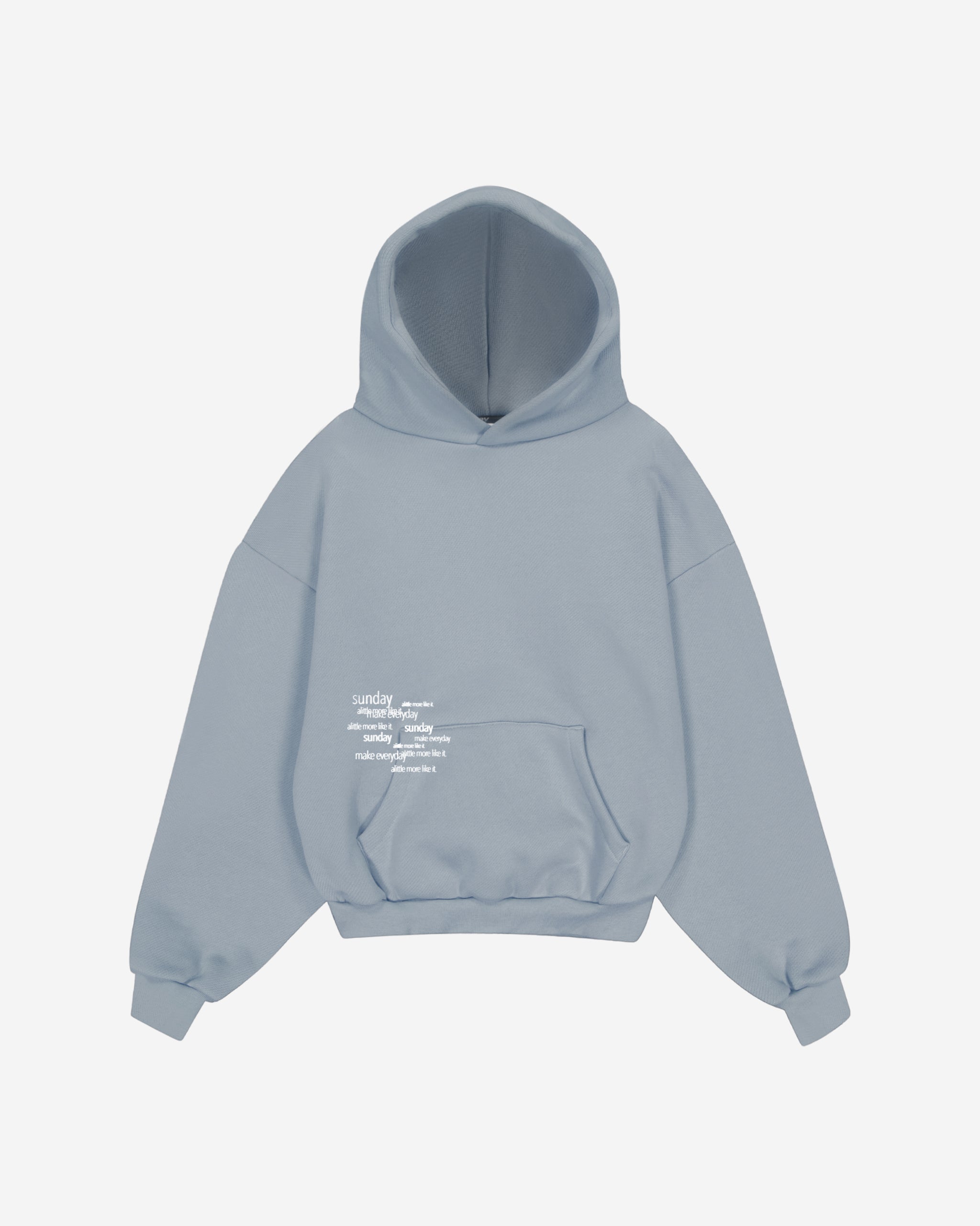 heavyweight typewriter hoodie