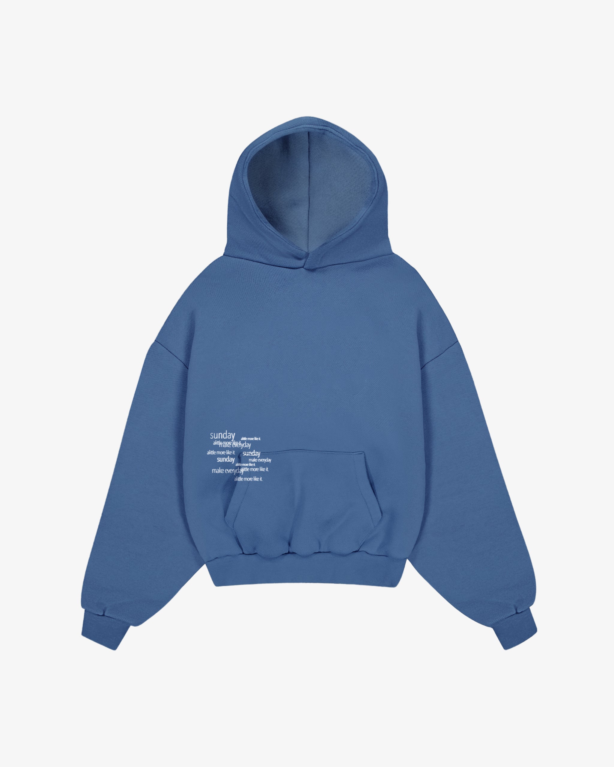 heavyweight typewriter hoodie