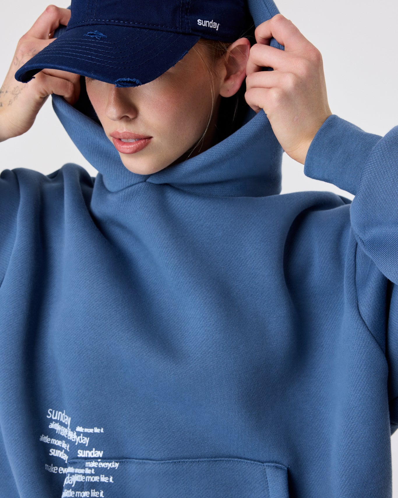 heavyweight typewriter hoodie