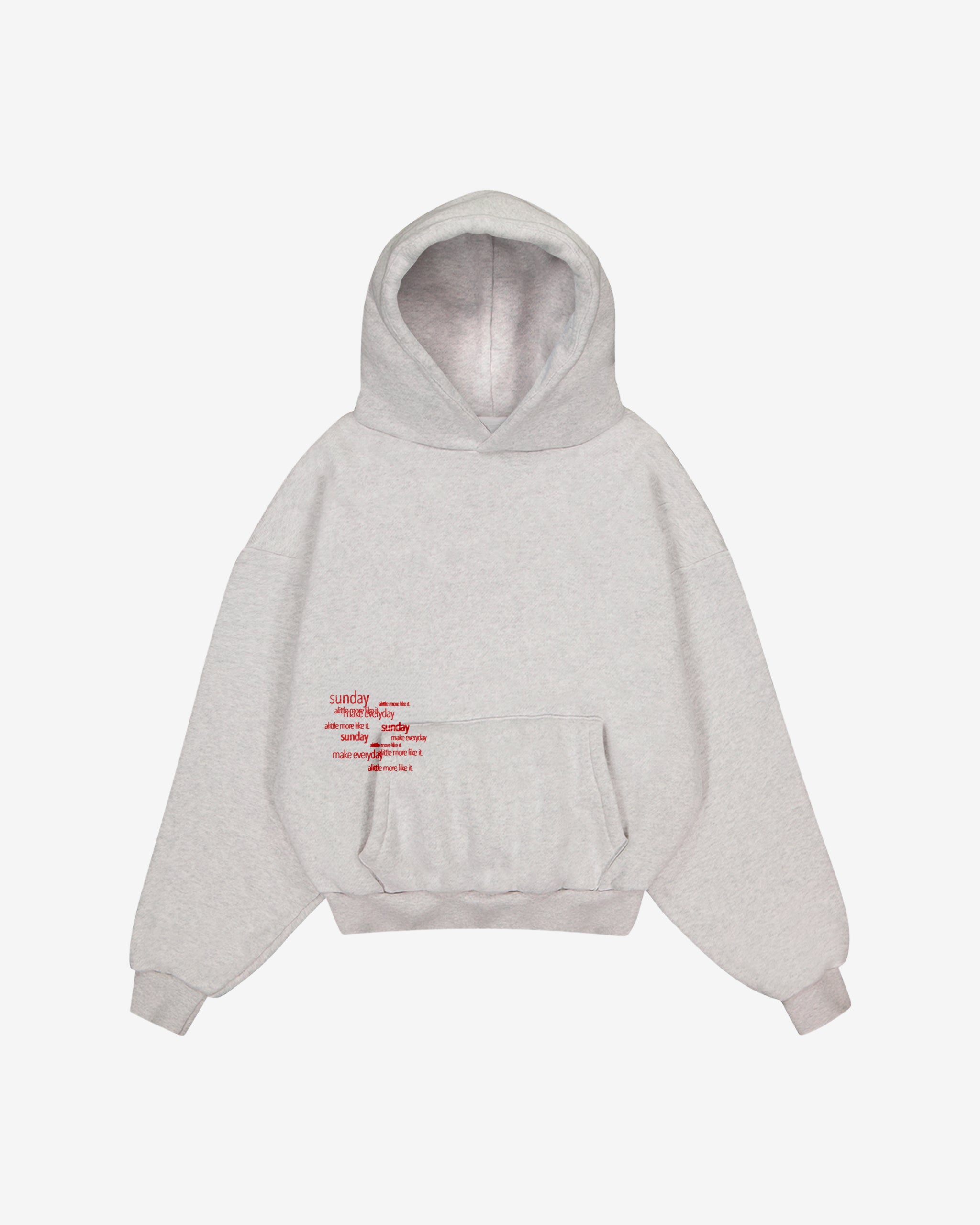 heavyweight typewriter hoodie