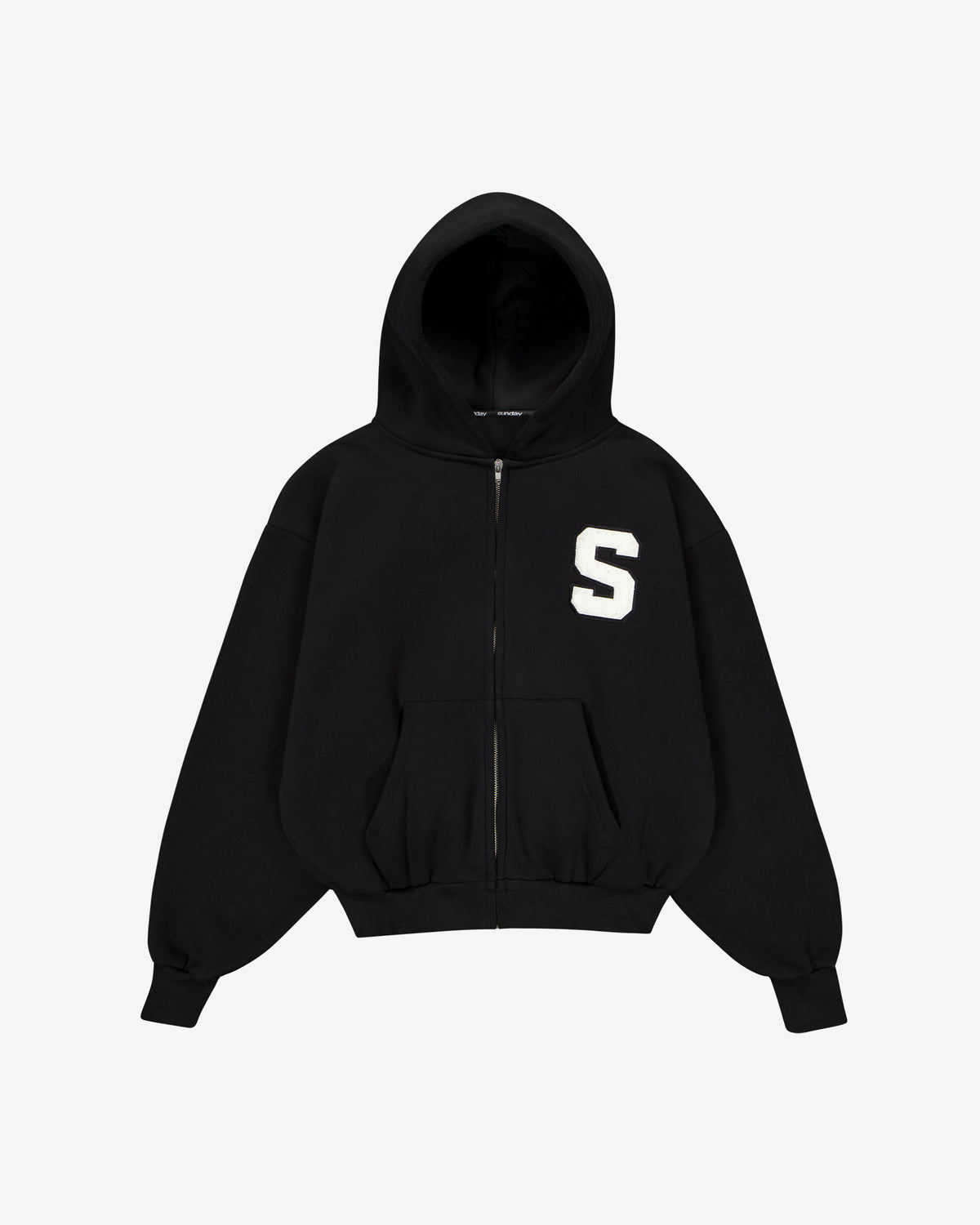heavyweight varsity zip-up