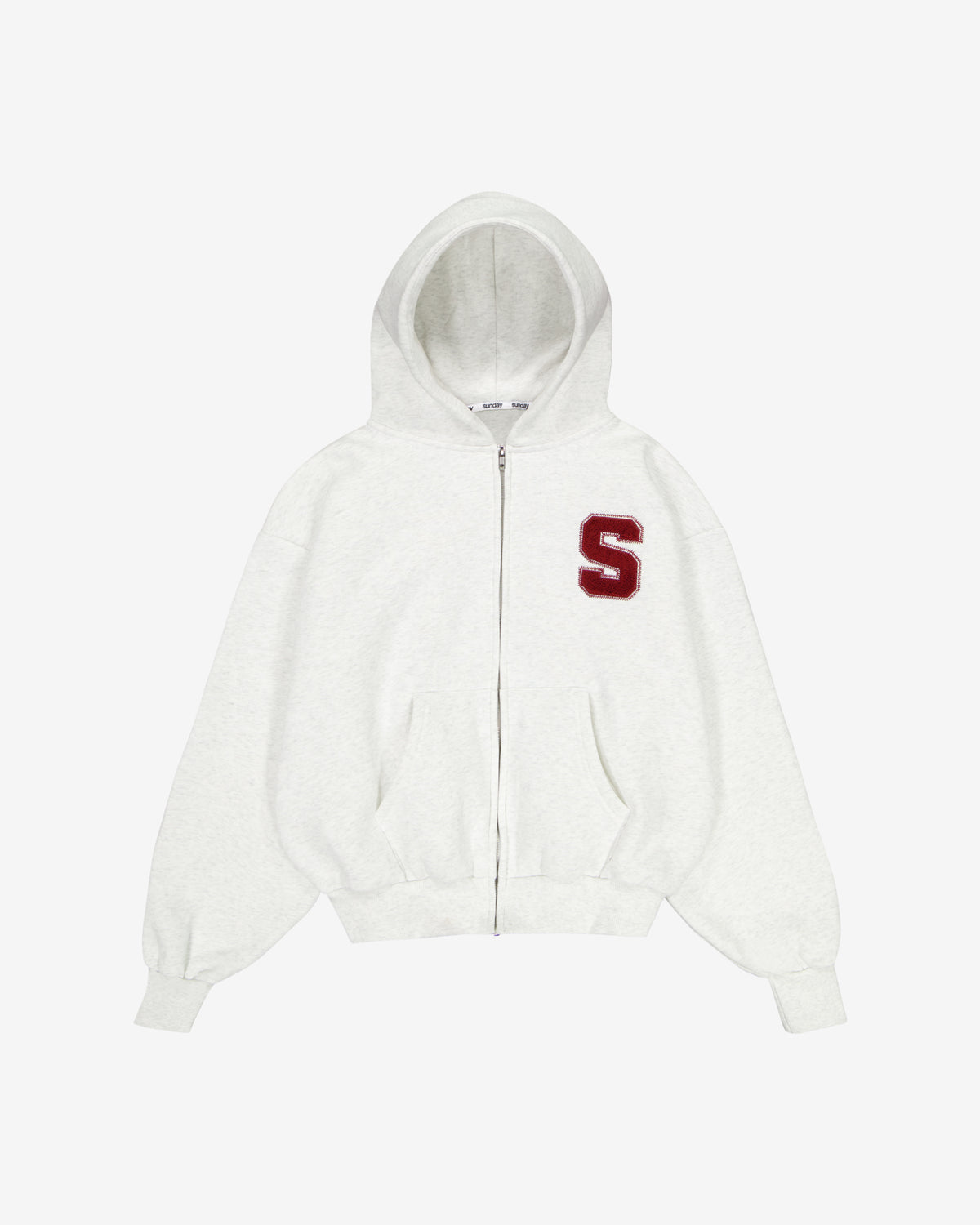 heavyweight varsity zip-up